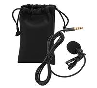 Mini Wired Lavalier Lapel Microphone, Collar Clip Mic for Mobile Phone Video Recording, Omnidirectional Sound Capture with Noise Reduction, Clear Audio for Interviews Speeches Shor