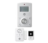 Yale Mini Wireless Alarm Kit - 130 dB siren, Motion Detector, 4 digit PIN Code, Door Contact, Key Fob with 70 m range, Battery Powered
