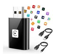 Mini Wireless Carplay Adapter UK for iPhone, 2025 Stable Universal Wireless carplay Adapter, Fast Convert Factory Wired to Wireless CarPlay Dongle Cars for Apple for iOS (NOT for Android)