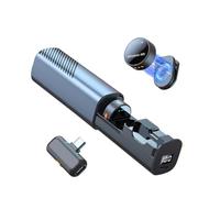 Mini Wireless Lavalier Microphone with Noise Reduction, Plug-Play Magnetic Lapel Clip-On Mic for iPhone 15/16 Android Camera Vlogging Live Streaming, Reverb Mode, Digital Power Display