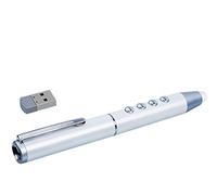 Mini Wireless Presenter RF 2.4GHz Powerpoint PPT Clicker Remote Presentation & PPT Control Volume & Whiteboard Markers function