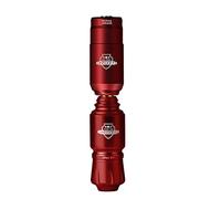 Mini Wireless Tattoo Pen Kit - Rocket Mini Power Supply with Adjustable Voltage, 3.6mm Stroke, 9000RPM, Durable Aerospace Aluminum,Red