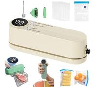 Mini Wireless Vacuum Seal,Mini Cordless Vacuum Sealer for Food, Rechargeable, Portable Vacuum Sealers for Daily Ingredient Preservation, Bulk Purchasing & Packaging-A