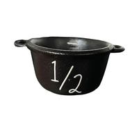 Mini Witch Cauldron Set, Wizard Kitchen Measuring Cup Set, Fun and Functional Kitchen Candy Pot Halloween Measuring Cup Sets, Home Party Favor Candy Bowl Decor (1/2)