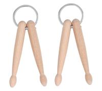 Mini Wood Drumstick Keychain, 2PCS Wood Miniature Drum Stick Keychain | Key Chain Beech Small Lightweight Drum Stick Delicate Keychain Bag Decoration Drums Key Keychains Minis Drumsticks Keychains