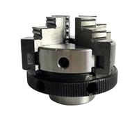 Mini Wood Lathe Chuck 50mm Mini Wood Chuck Lathe 4 Jaw Self-Tightening Chuck K02-50 for Small Lathe Wood