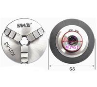 Mini Wood Lathe Chuck K01-63 3 Jaw Self-Centering Chuck