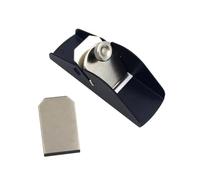 Mini Wood Plane, Aluminum Woodworking Planer Manual Carpenter Block Plane with Spare Blade for Trimming, Edge Rounding, Carving (Black)