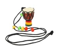 Mini Wooden African Drum Necklace for Music Fans Brown | Hand Crafted, Hollowed, Home Decoration, Compact Djembe Style Color Random Color