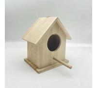 Mini Wooden Bird Box, Hanging Bird House for Garden Birds, Solid Wood Nesting Box for Wildlife Lovers
