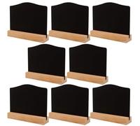 Mini Wooden Chalkboards 6Pcs Double-Sided Mini Chalk Boards Reusable Erasable Message Signs for Weddings Parties Cafes Restaurant Desk Decor for Food Labels Wedding Signs Place Cards Event De
