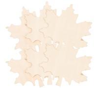 Mini Wooden Cutting Board Maple Leaf Shape 6pcs for Crafters | Unfinished Wood, Smooth Edges and Polished Surface, Space Saving Design, for Bread, Cakes, Home Decor