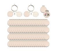 Mini Wooden Embroidery Hoops, Cross Stitch Hoop Ring Fixed Frame Round, Oval Vertical, Oval Horizontal, Round Small Display Frame Circle Embroidery Hoop for DIY Pendant Crafts (80 pcs)