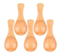 Mini Wooden Spoon Set - Compact Lightweight Wooden Spoons, Durable Wood Safe for Food, for Travel Camping Eating, Multi - Use Spoon Tea Honey Jars, 10