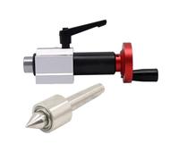 Mini Woodworking Lathe Telescopic Top Seat Rotary Convertible Top Circular Pointed B12 Drill Chuck(Standard 3)