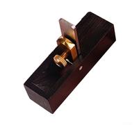 Mini Woodworking Planer for Trimming and Chamfering, Flat Blade Hand Plane Tool for Woodcraft, Smooth Ebony Body with Adjustable Metal Fixer, 13-14mm(B)