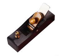 Mini Woodworking Planer for Trimming and Chamfering, Flat Blade Hand Plane Tool for Woodcraft, Smooth Ebony Body with Adjustable Metal Fixer, 13-14mm(A)