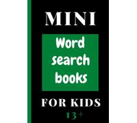 Mini word search books for kids 13+: travel size puzzle book with bonus maze
