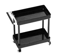Mini Workshop Tool Tray Metal Multi-Functional Parts for Nuts & Bolts 86 x 42 cm Durable Black Workbench Storage Solution