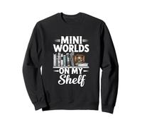 Mini Worlds On My Shelf Book Nook Reader Collector Sweatshirt