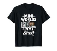 Mini Worlds On My Shelf Book Nook Reader Collector T-Shirt
