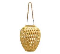 Mini woven rattan pendant light - Natural wicker ceiling light B