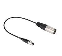 Mini XLR to XLR Cable, 3 Pin Female to Male Audio Cable with Gold-Plated Connectors, Oxygen Free Copper Professional Lavalier Microphone Cable for Cameras, Mixers and Audio Equipment