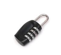 Mini Zinc Alloy 4-Digit Password Lock Padlock for Household Luggage, Backpacks 2Pcs(Black)