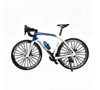 Mini Zinc-Alloy Road Bike Model, Simulated Bicycle Figurine Desk Decor, Tabletop Display Ornament, 3-Color Variants for Home & Office Decoration, Creative Collectible Gift，Blue/Red