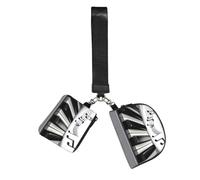 Mini Zip Around Wristlet Wallet Detachable Dual Pouch Coin Purse Pocket | Piano Music Symbol Wrist Pouch Unisex, Waterproof Portable, Lightweight Outdoor Sports Running Wrist Bag