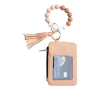 Mini Zip Around Wristlet Wallet for Women Pouch Wristlet Portable Keychain Wallet Coin Purse Mini Women Coin Pocket, 18x8cm