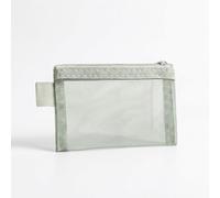 Mini Zipper Mesh Bag 3 x 4 Inch, Travel Organizer Pouches for Makeup, Lipsticks, Keys, Earphones, Coins and Credit Cards, Portable Size Cosmetic Storage Bag, Green, 09