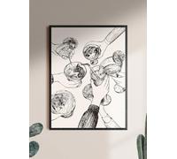 MINI ZOZI Bar Cart Canvas Posters Wall Art 12x16 Kitchen Decor Aesthetic Funky Trendy Print Large Apartment Cocktail Alcohol Wine Cheers Poster Sketch Home Prints Black And White