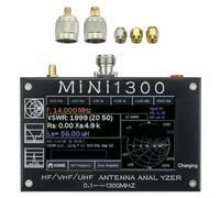 Mini1300 Vector Network Analyzer 0.1-1300MHz Standing Wave Tester with for smith Chart Display for Amateur Radio