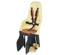MINIA for Carrier 8405700003 - Rear bicycle child seat assembled on the luggage carrier, recommended age of 9 months to 6 years and maximum weight of 22kg in yellow.