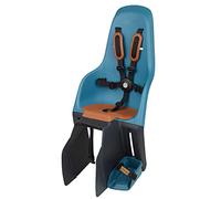 MINIA for Carrier 8405700004 - Rear bicycle child seat assembled on the luggage carrier, recommended age of 9 months to 6 years and maximum weight of 22kg in blue.