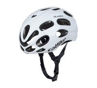 MINIA for Frame 8405600004 - Rear bicycle child seat assembled on the frame, recommended age of 9 months to 6 years and maximum weight of 22kg in blue.