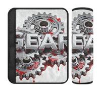 Miniamalist Gear Sliver car seat Strap Pads,Stop seat Belt Cutting into Neck,car seat Accessories for SUV Auto Most Cars forro para cinturon de seguridad 2 pcs