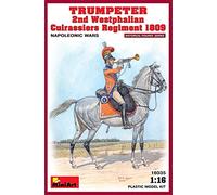 Miniart 1:16 Scale Trumpeter 2nd Westphalian Cuirassiers Regiment 1813 Plastic Model Kit, 29 x 19 x 5.5 centimetres