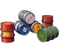 MiniArt 1/24 Fuel & Oil Drums 1930-50's Set1 (German) - 24009