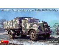 MiniArt Model Kit Opel Blitz PMQ-Type 3t Cargo Truck 3,6-36S 1:35 Early Prod MA35445