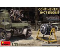 Miniart 1:35 - Continental R975 Engine, Molded Color