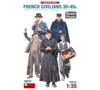 Miniart 1:35 - French Civilians 30-40s (Resin Head) Figures