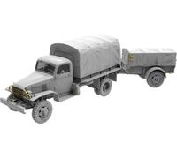MIN35372 - Miniart 1:35 - G7107 1,5t 4x4 Cargo Truck with Trailer