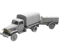 MIN35372 - Miniart 1:35 - G7107 1,5t 4x4 Cargo Truck with Trailer