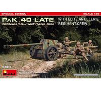 Miniart 1:35 - German 7.5 PaK 40 Late w/Elite Crew