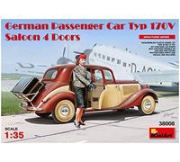 MiniArt Plastic Model Kit - German Passenger Car Typ 170V Saloon 1:35 4-Door (38008)