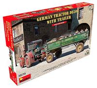 MiniArt 1:35 Scale Model Kit German Tractor D8506 with Trailer