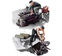 Miniart 1:35 - Maybach HL 120 Engine w/Repair Crew, Grey