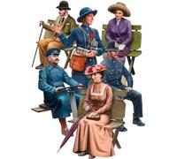 Miniart 1:35 - Omnibus Crew and Passengers, Molded Color